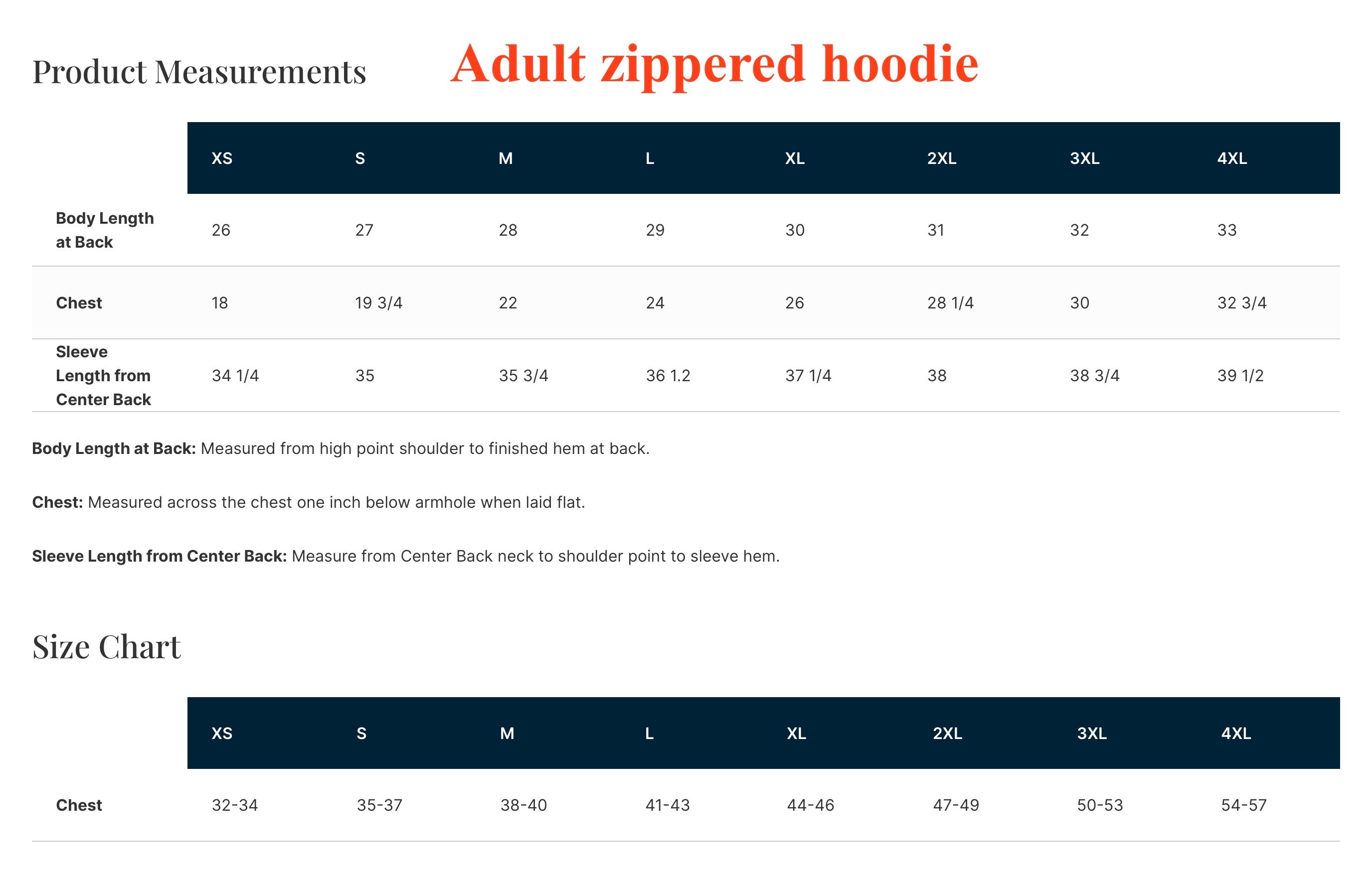 NEW!  Adult Full-zip Sweatshirt