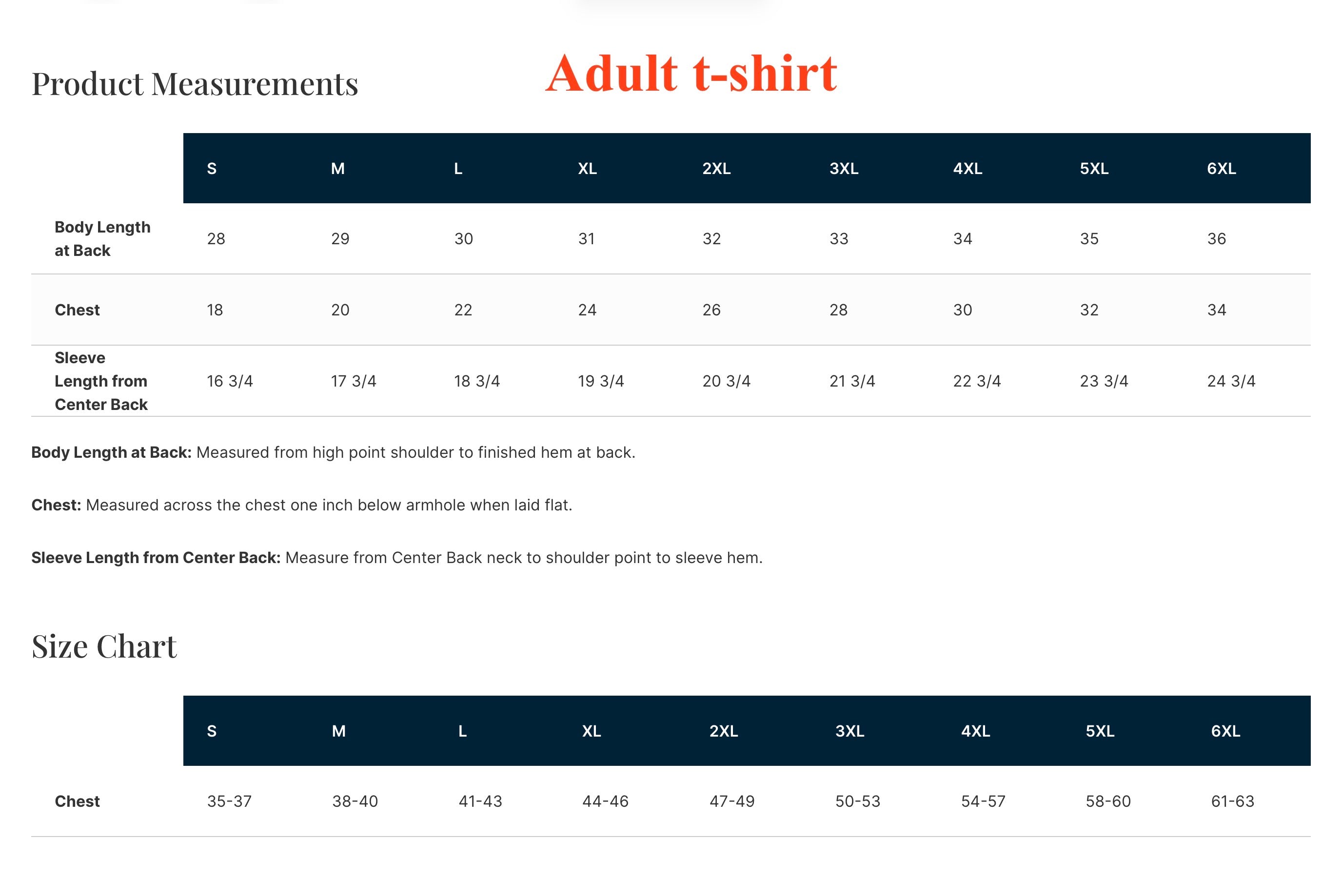 NEW! Adult Crew Shirt